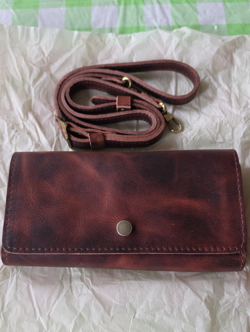 Portland Leather Goods Accordion Deluxe Purse - Lava